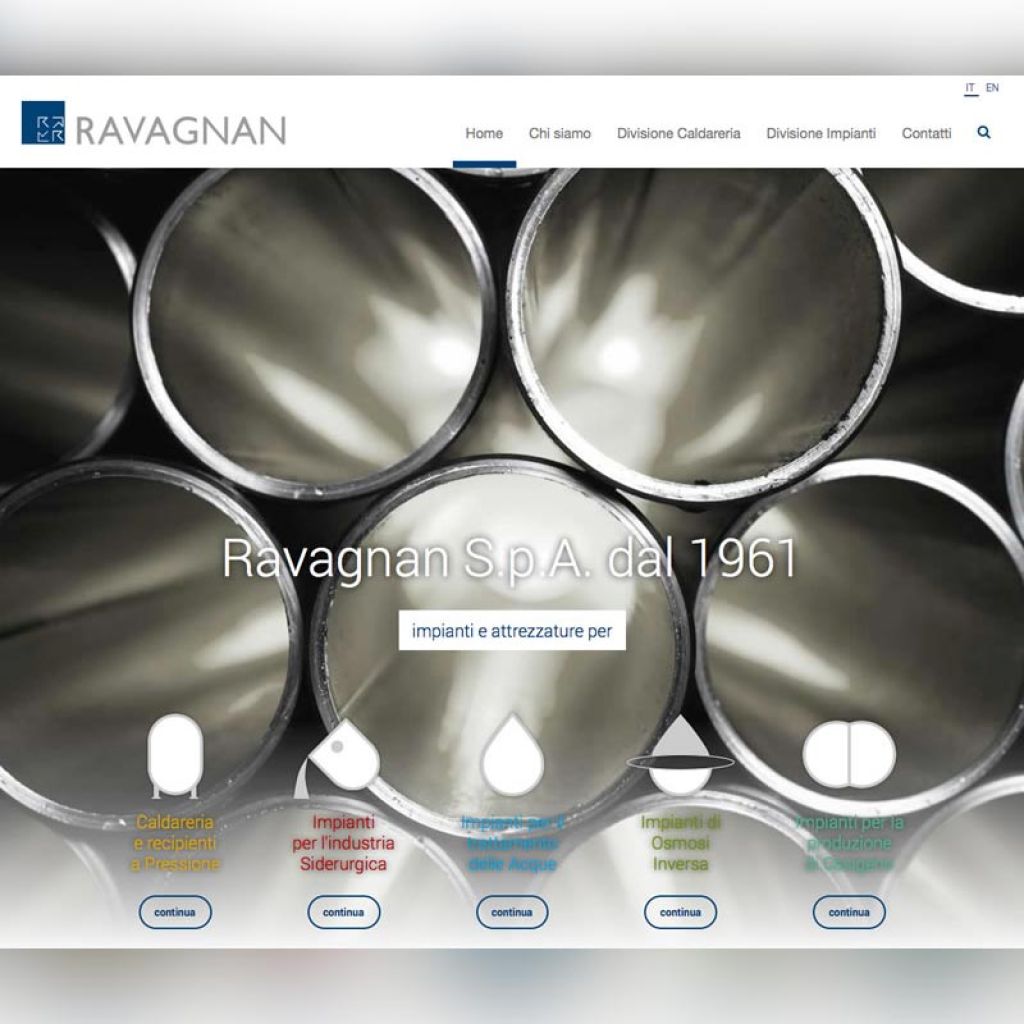 Ravagnan, sito web