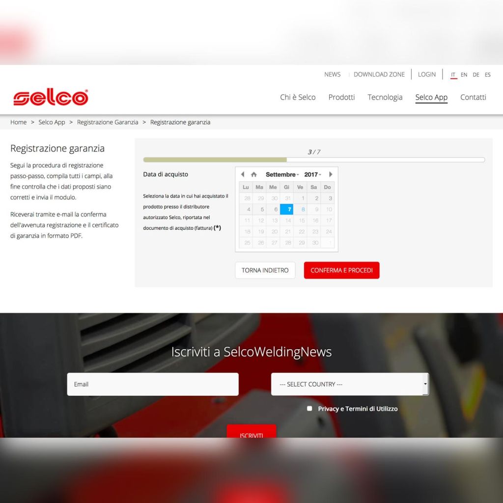 Selco, registrazione delle garanzie